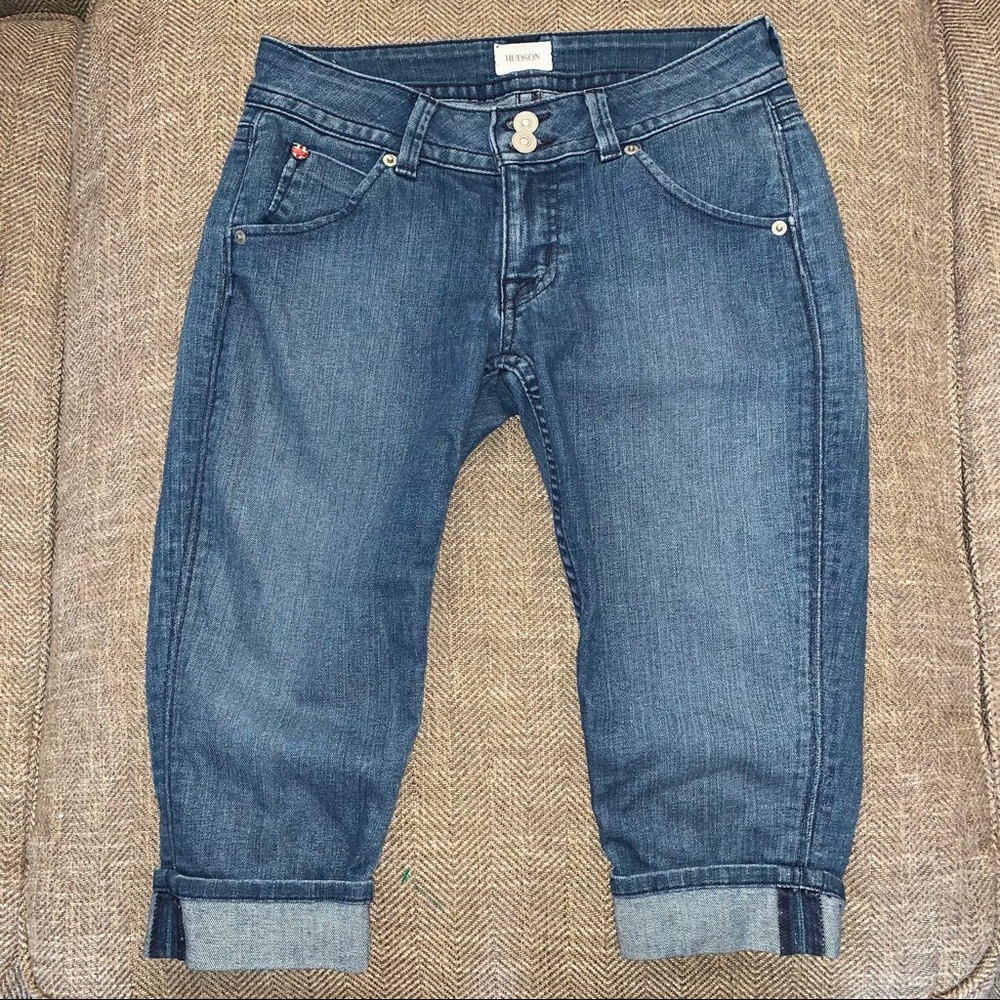 EUC Hudson Malibu Capri Cuffed Capris Size 25.